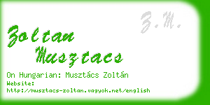 zoltan musztacs business card